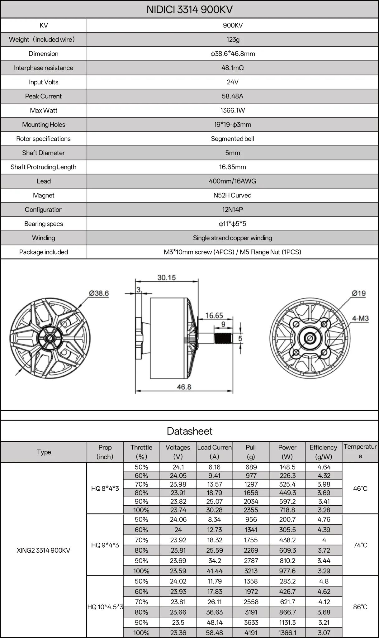 NIDICI 3314 FPV Motor - Image 5