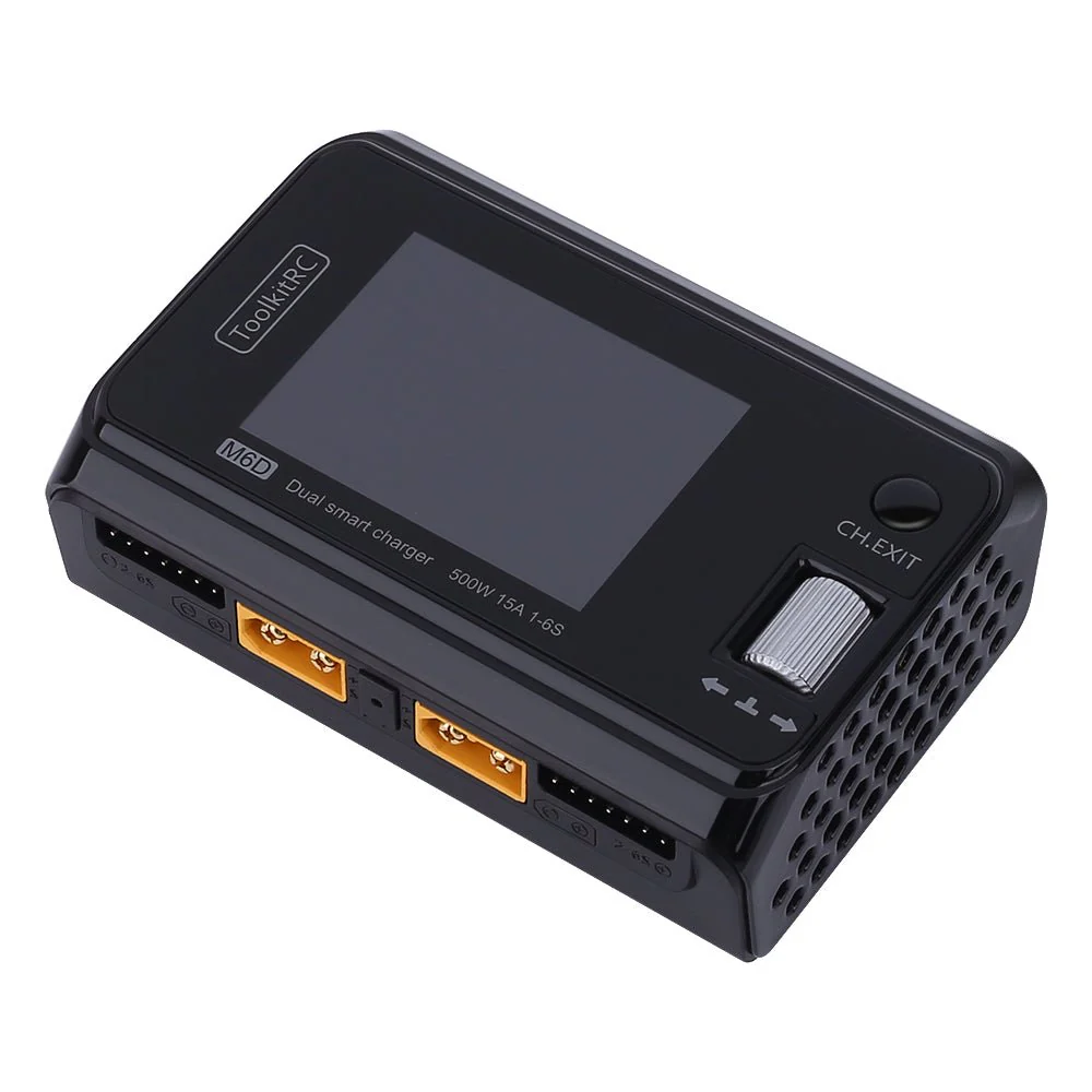 ToolkitRC M6D Dual-Kanal 500W 16A 2-6S DC Intelligentes Ladegerät - Image 3