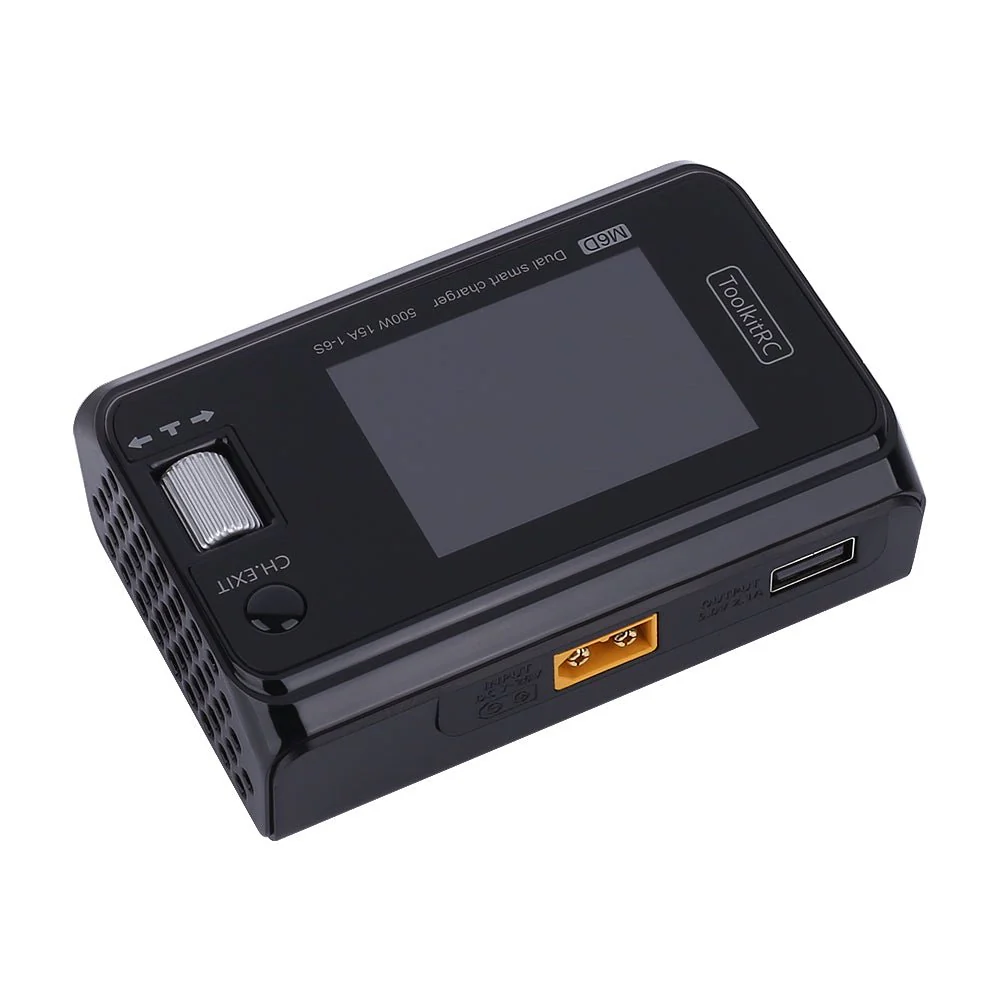 ToolkitRC M6D Dual-Kanal 500W 16A 2-6S DC Intelligentes Ladegerät - Image 4