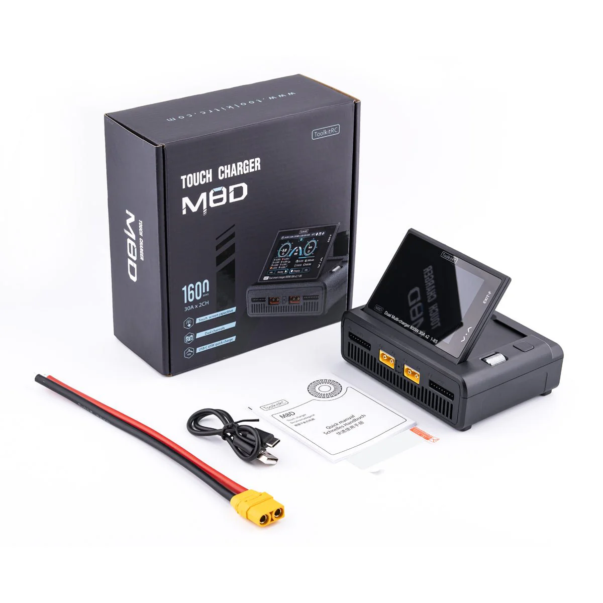 ToolkitRC M8D 1600W 1-8S Dual-Kanal DC Intelligentes Ladegerät - Image 7