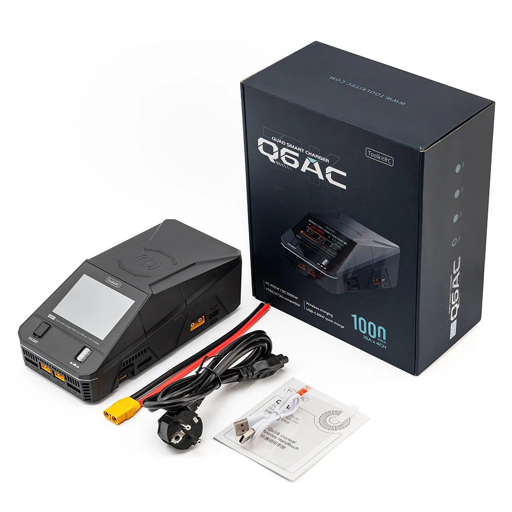 ToolkitRC Q6AC 1000W 1-6S Quad Channel AC/DC Smart-Ladegerät - Image 7